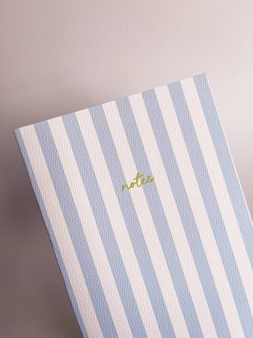 Cahier rayé avec couleur contrastante