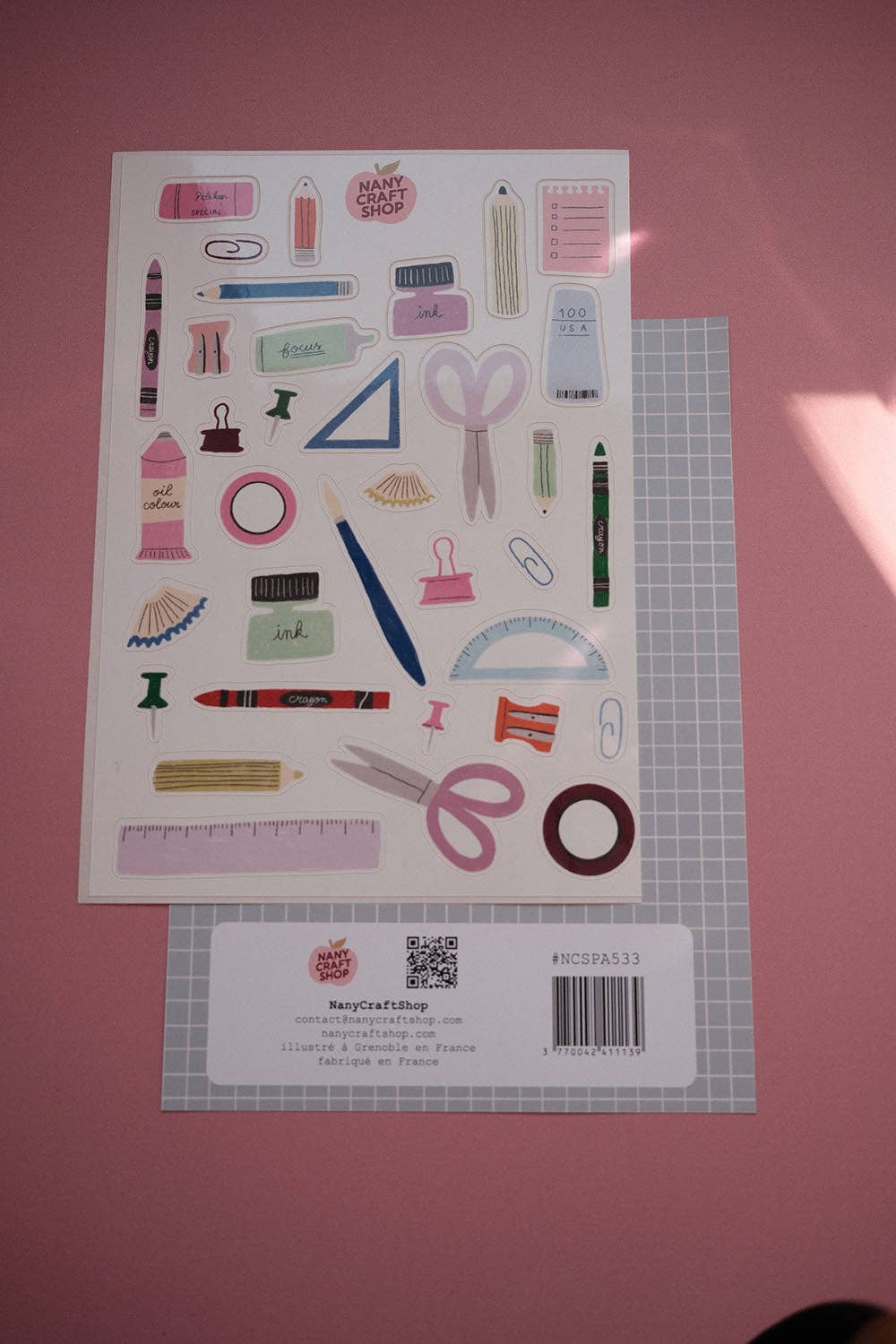 Planche stickers trousse A5 ✂️