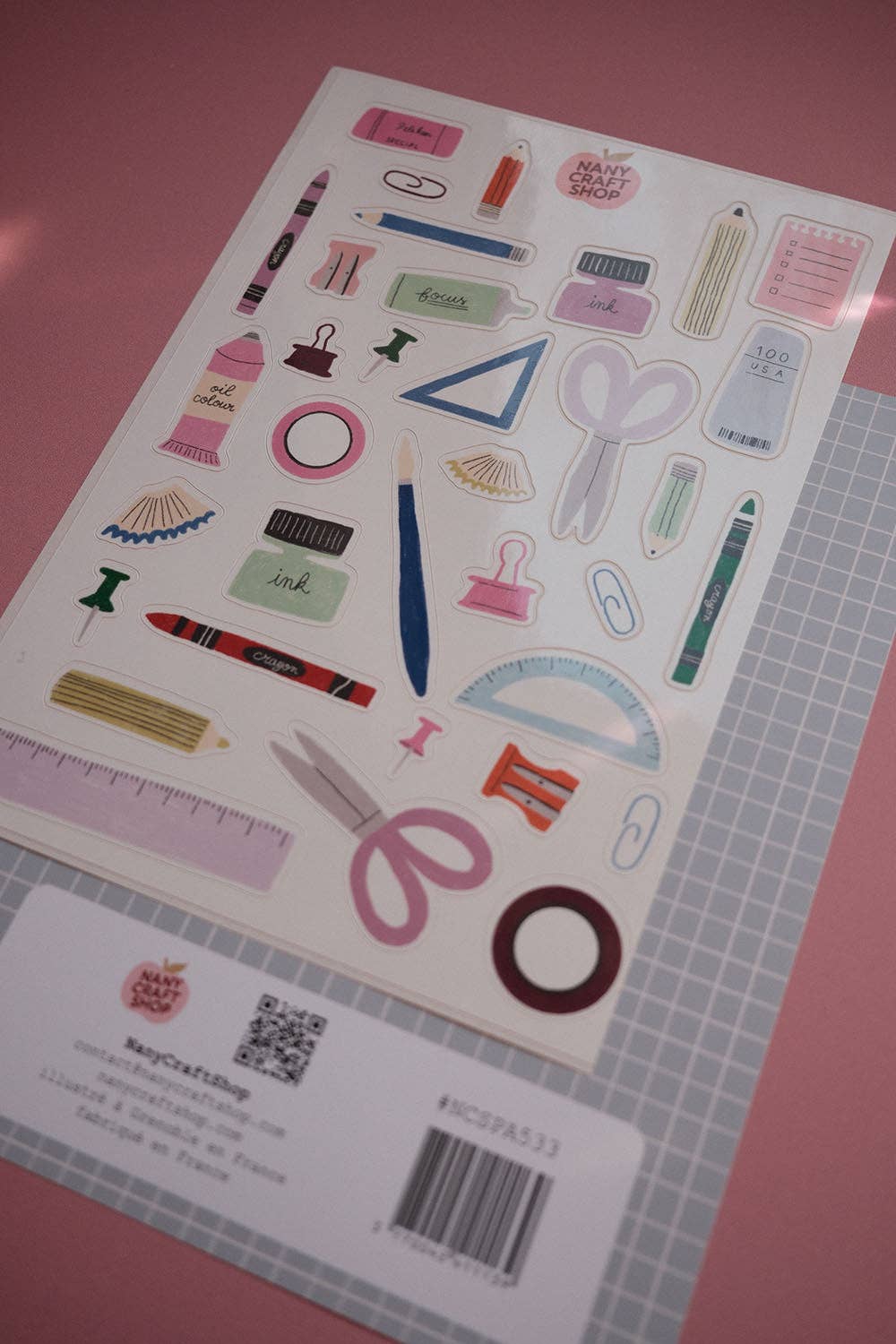 Planche stickers trousse A5 ✂️