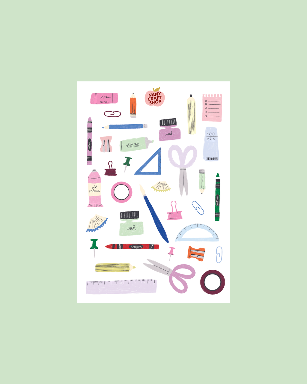 Planche stickers trousse A5 ✂️