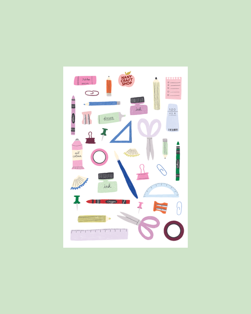 Planche stickers trousse A5 ✂️
