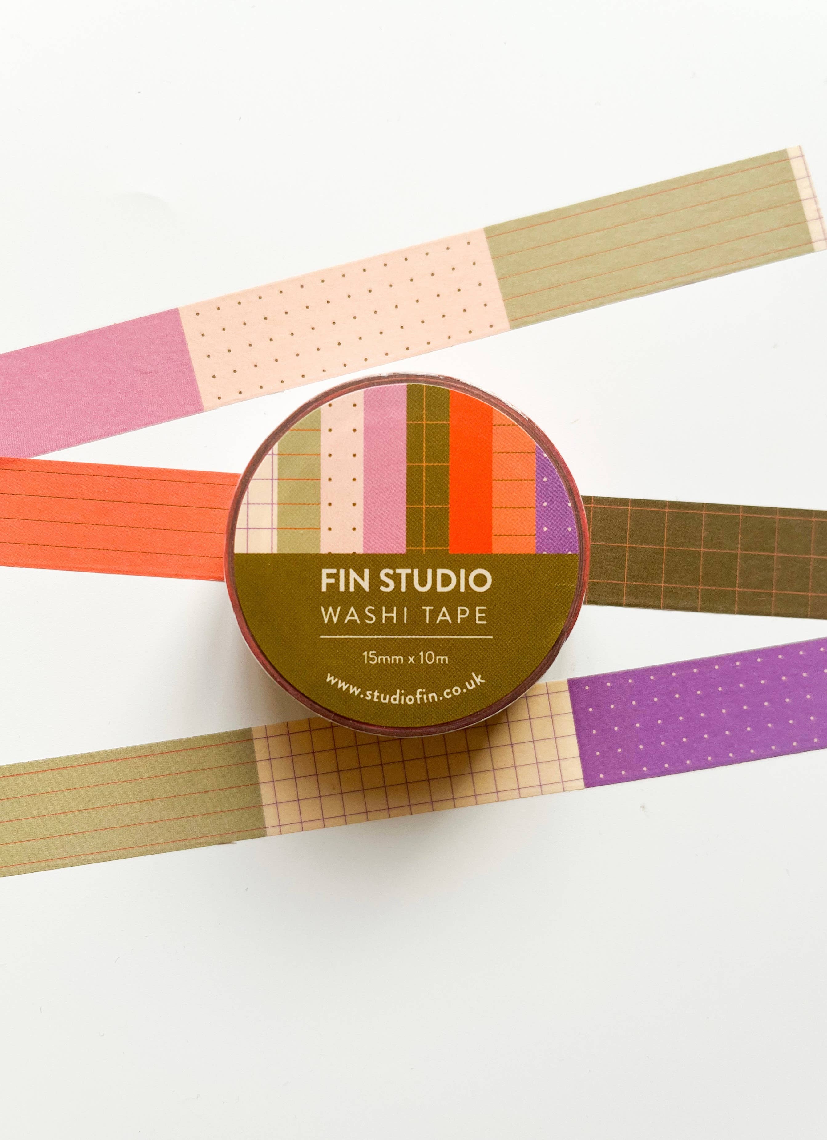 Ruban washi à motifs, pour bullet journal avec grilles